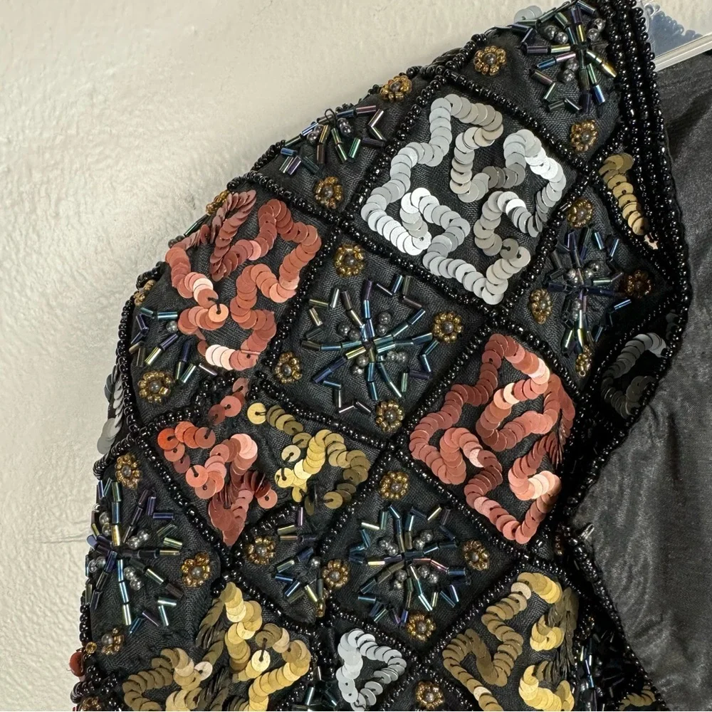 Niteline Black and Gold Embellished Blazer - Picture 14 of 15
